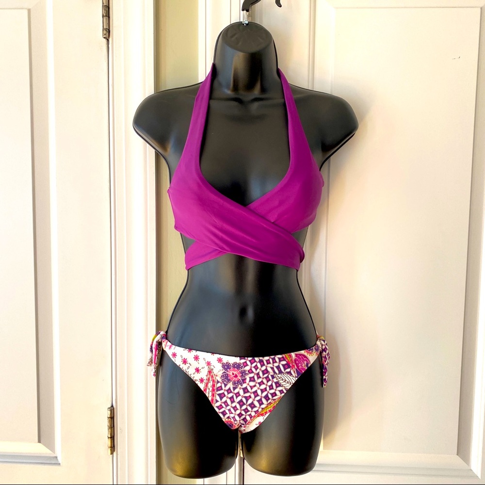 Zingara Purple wrap bikini size 6